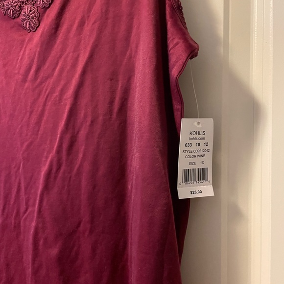CuddlDuds Camisole Maroon - Picture 2 of 3